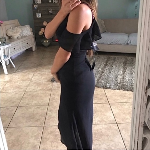 🪞 flutter front split maxi dress - Picture 8 of 10